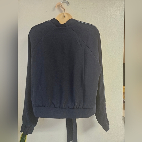 Ted Baker- Navy Blue Women's Bomber Jacket Size 4 With Beatiful Lining NWOT - Picture 2 of 5